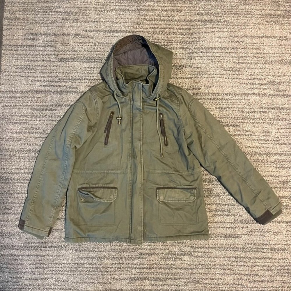 Thread & Supply Green Khaki Utility Jacket